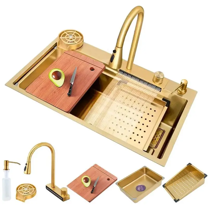 Elevando o conceito de luxo e tecnologia na cozinha, está entre os Melhores Kit de Pia Gourmet Premium da Brinovar, é uma verdadeira estação de trabalho multifuncional.