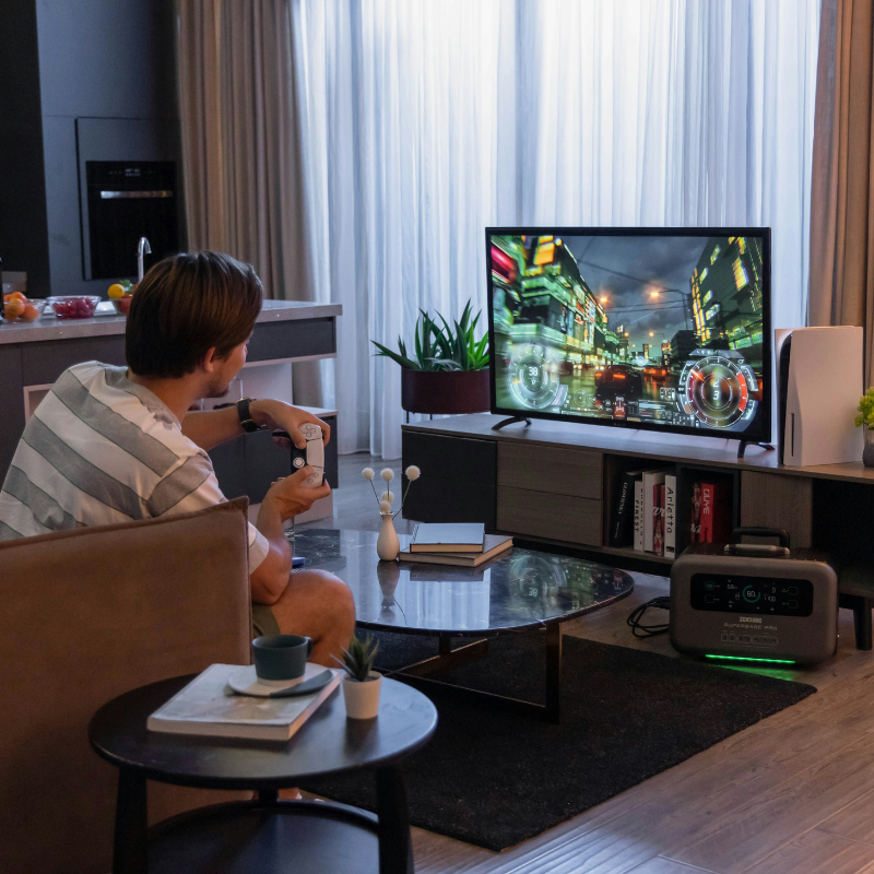 Esta imagem define para que serve uma estação de energia solar portátil.