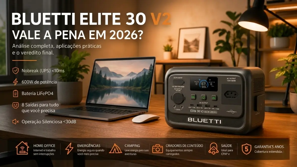Bluetti Elite 30 V2 Vale a Pena? | Segurança Energética e Sobrevivencialismo